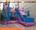 Frozen Combo Commercial Bouncy Castles PVC Tarpaulin Inflatable Jumping House