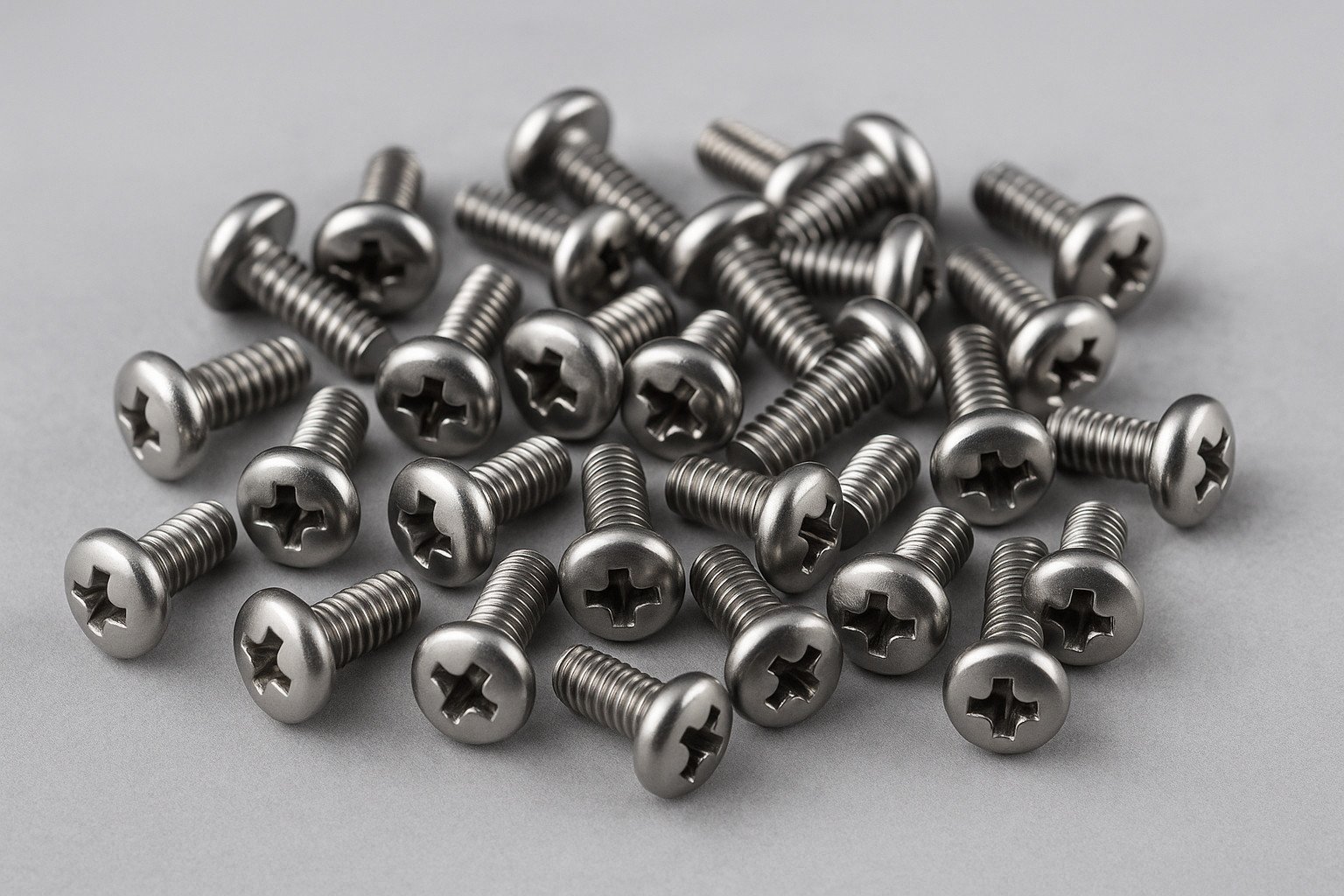 Stainless Steel Phillips Pan Head Machine Screws – Precision Threaded Fasteners for Metal and Electronic Assemblies