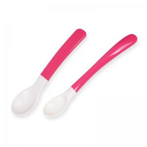 Wholesale PP TPE Soft Baby 110℃ Color Changing Plastic Spoons from china suppliers