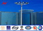 30meters power coating High Mast Pole with CCTV installation for airport