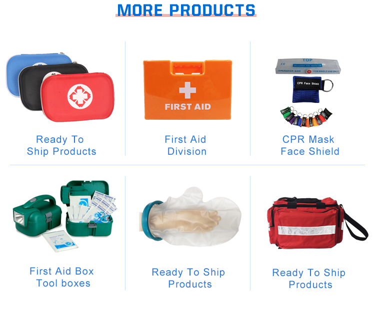 Workplace Portable First Aid Kit 5 Person Home Care White Mini Survival 12x9.5x1.2cm