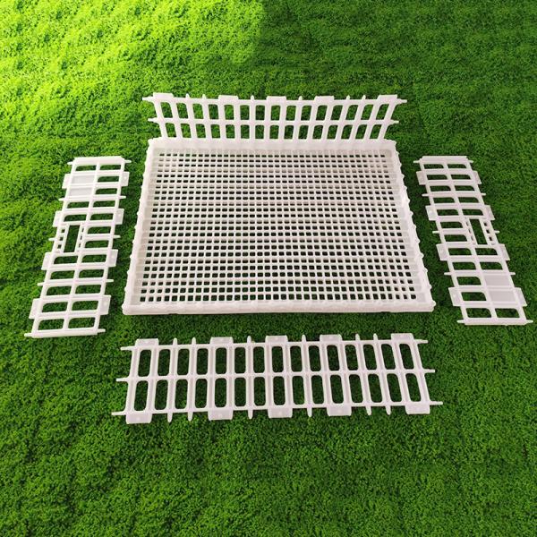 Ventilated Portable Poultry Travel Cage Easy Assembly Yellow White Plastic