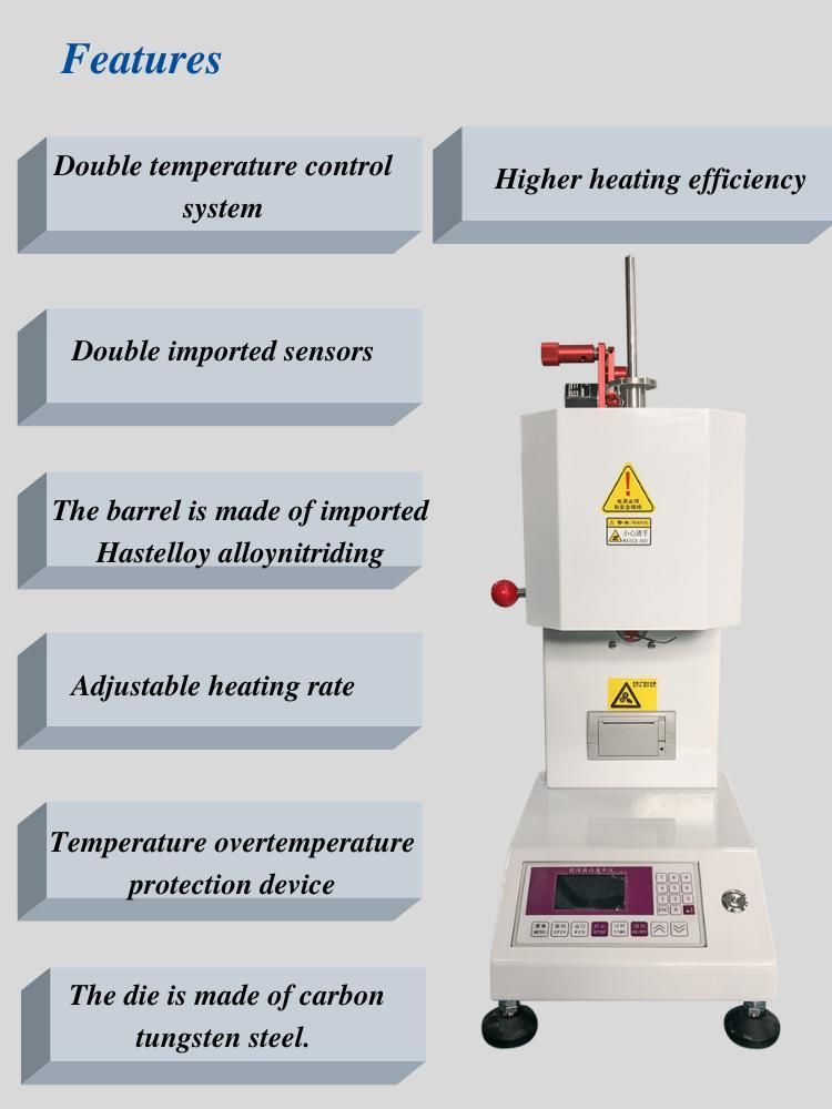 ISO1133 Plastic and Rubber Melt Flow Indexer Test Machine