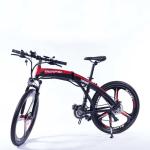 Durable 26 Inch Folding Electric Bike 36v 250w Battery Brushless Motor