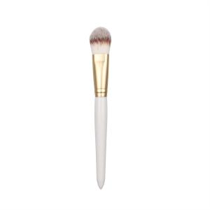 Wholesale Aluminum Ferrule Single Makeup Brush For Liquid Foundation Synthetic Bristle from china suppliers