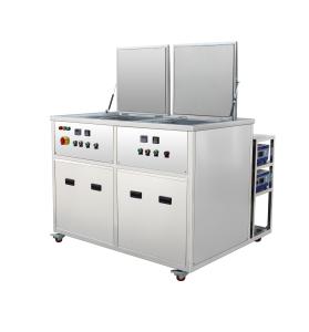 Wholesale 2 Tanks 135 Liters stainless steel profesional Industrial Ultrasonic Cleaning Equipment For engine parts from china suppliers