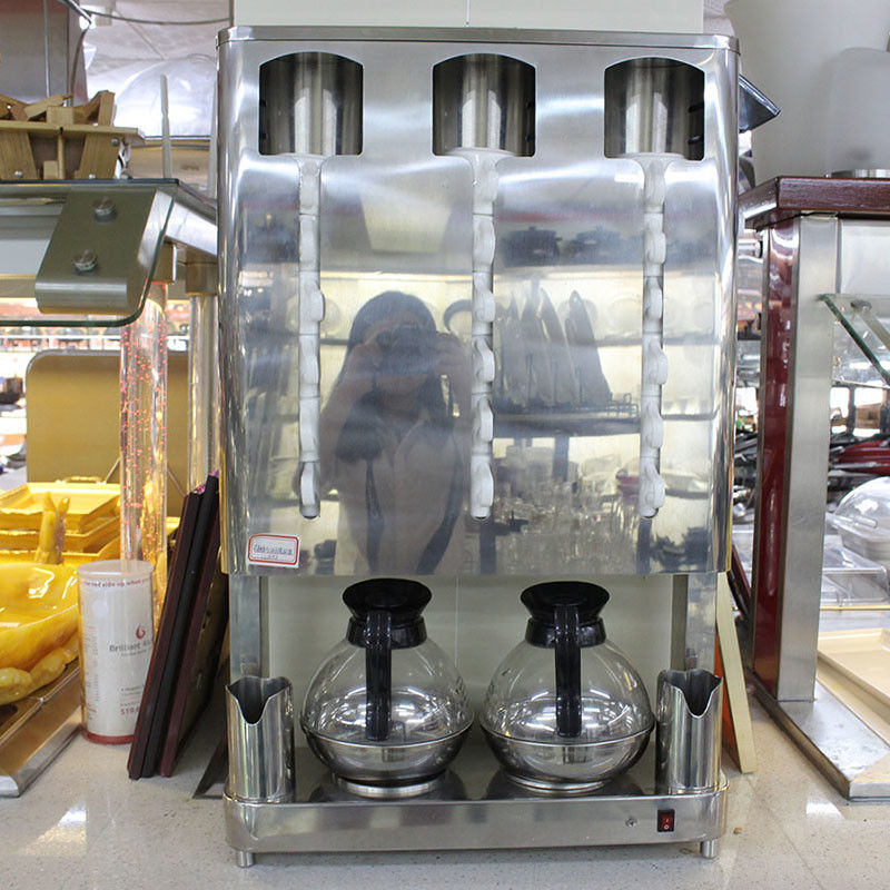 Stainless Steel Electric Commercial Buffet Equipment 3 Section Cup Warmer