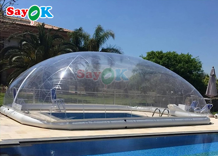 Custom Swimming Pool Cover Transparent Inflatable Pool Tent Winter Swimming Pool Bubble Tent