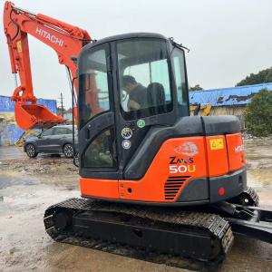 Wholesale Used mini excavator Hitachi 50U digger small used machinery 5 tons second hand used rubber track mini excavators from china suppliers