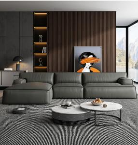 Wholesale Aristocrats L Shape Luxury Living Room Furniture Italian Sofa First Layer Leather from china suppliers