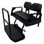 Plastic Deluxe Golf Cart Rear Seat Kits For Ezgo RXV-Black / Tan