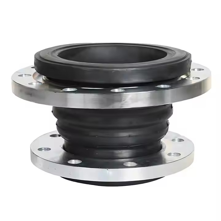 24inch Large Diameter Stainless Steel Flange Neoprene Rubber Expansion Joint PTFE Lined Rubber Flexible Fittings