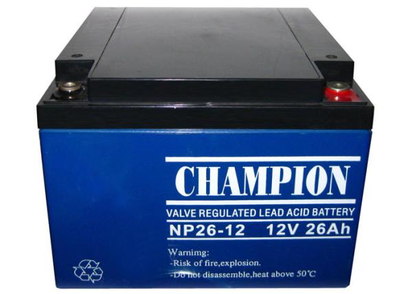 China Champion Battery 12V26Ah NP26-12 Lead Acid AGM Battery VRLA Battery, SLA
