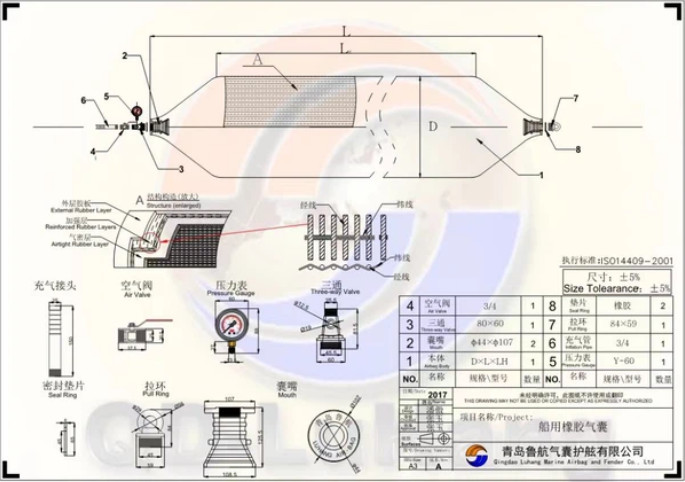 Marine Airbags - Ship Launching Airbags