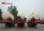 Carbon Steel 3 Alxe 40CBM 45 CBM Bulk Cement Tanker For 45 - 100 Tons Payload