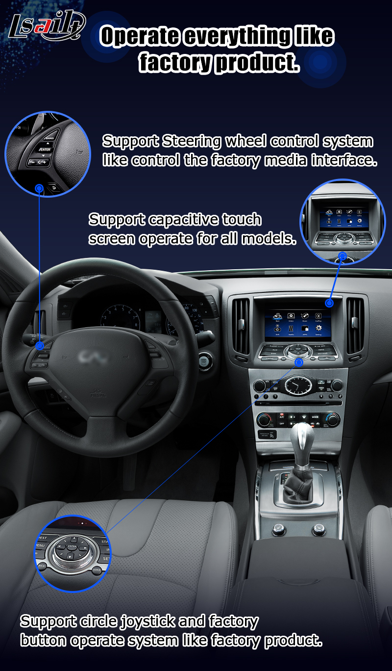 Nissan Patrol Y62 2010-2016 touch screen upgrade with android auto carplay youtube video interface