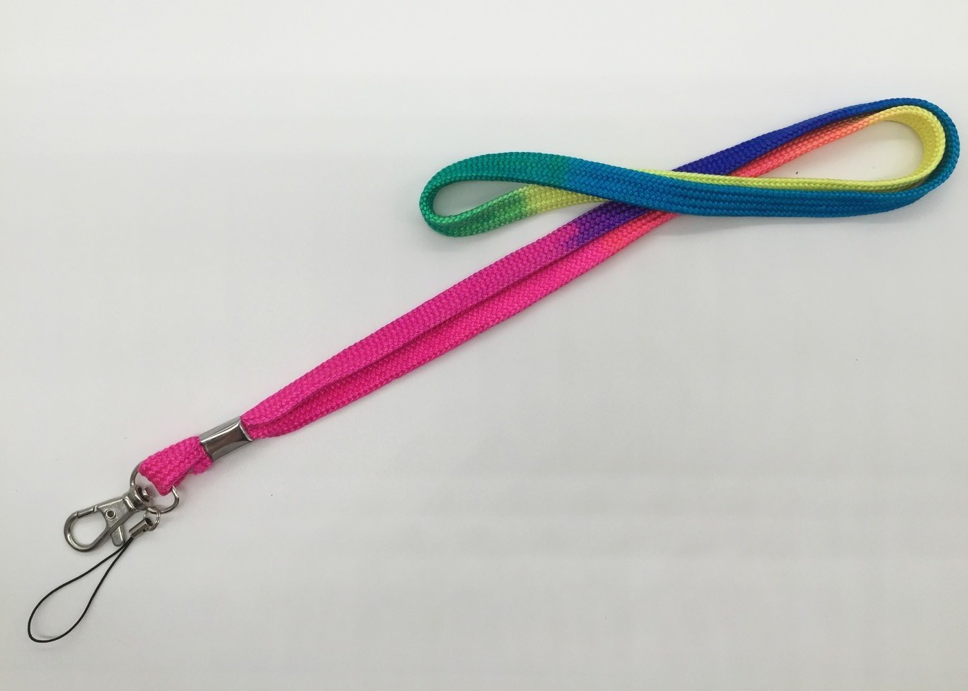 15mm / 20mm / 25mm Bright Yellow Security Badge Lanyard Custom Printing