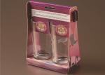 Logo Printed Branded Gift Boxes , Portable Cardboard Coffee Cup Holder 2 Cups -