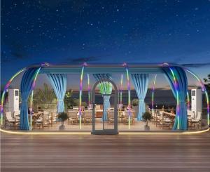Wholesale Modern Intelligent Outdoor Prefab Star Room Waterproof polycarbonate Domes For Glamping Geodesic Dome House for Hotels from china suppliers