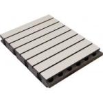 Fire-rated Sound Absorb Grooved Wood Acoustic Wall Panel For Meeting Room