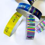 Gender-Neutral Plastic Glitter Party Wristbands For A Fashionable Event
