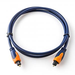 China Toslink Optical Cable Orange&Blue OB6.0 6MHz PVC plated Golden Connector For Home theatre TV on sale