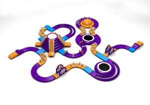 Wholesale Giant Inflatable Aqua Park Sports Equipment / Inflatable Water Park Games For Sea from china suppliers