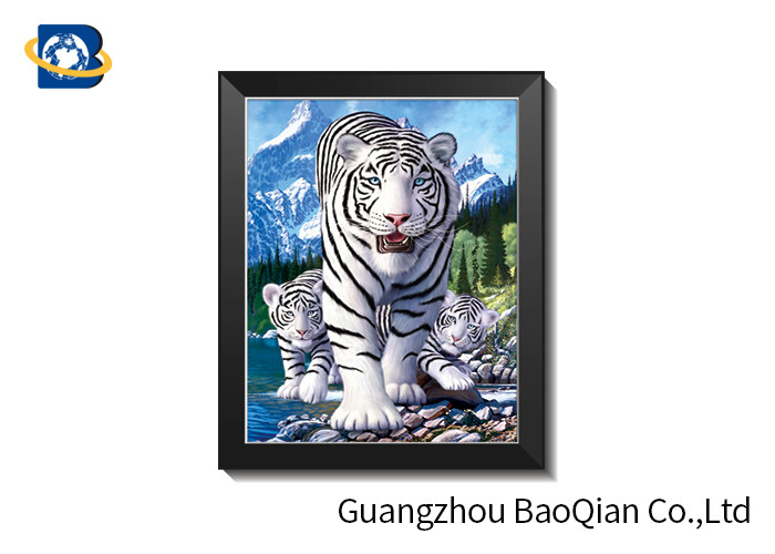 Hotel Decoration 3D Lenticular Pictures / 40x60cm 3D Animals Photos