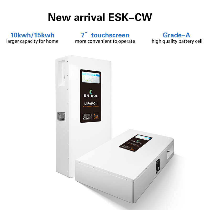 Household Solar Energy Storage 48V Lithium Iron Phosphate Battery Power Wall 10KWH