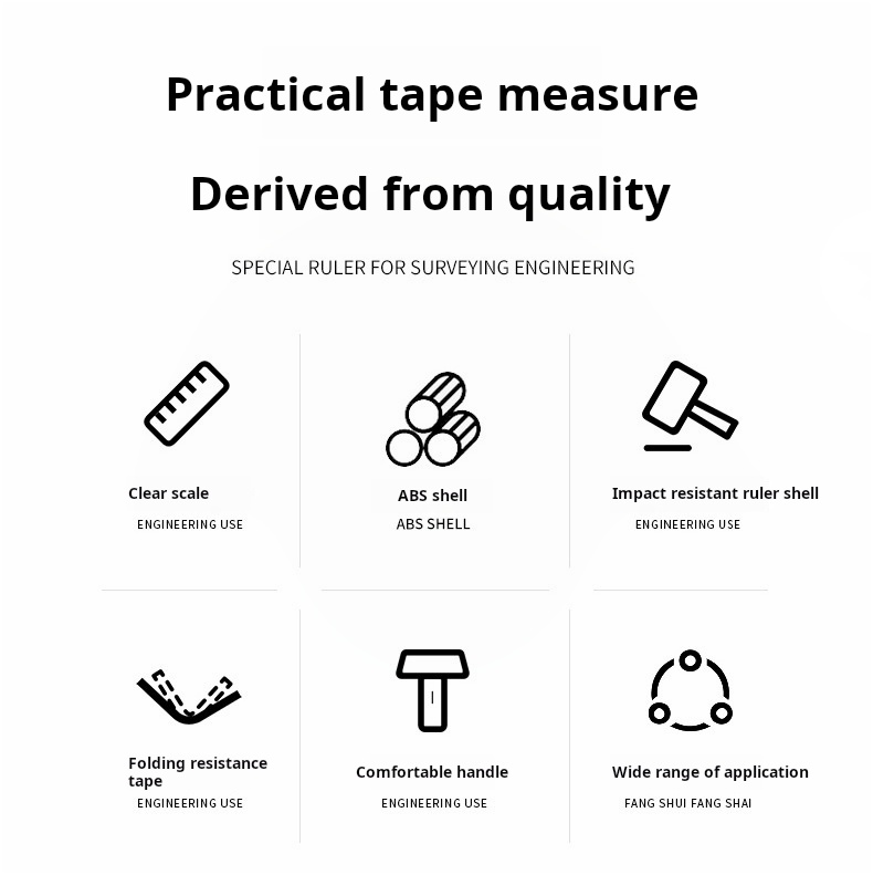 15mm Anti-Aircraft Power Saving Rocker PVC Portable Tape Measure For Construction