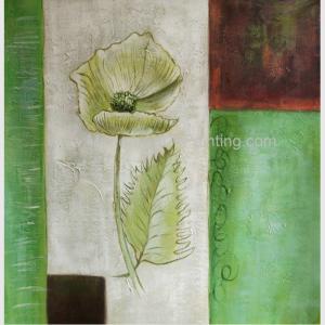 Wholesale Modern Abstract Flower Oil Painting On Canvas , Stretched Canvas Painting For Wall DéCor from china suppliers