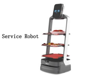 Wholesale BBQ DC 48V Restaurant Service Robot That Deliver Food 4G Bluetooth from china suppliers