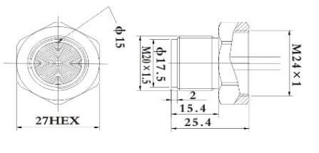 HT24 Flush Silicon Pressure Sensor Hygienic Environmental Liquid Pressure Sensor Cell