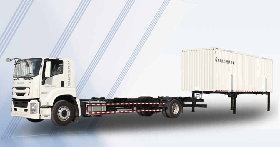 Customization Isuzu 4*2 204hp 9.6m 59cbm Detachable Swap Body Van Cargo Truck