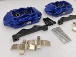 GT4 Auto Parts Blue 4 Pot Brake Caliper Black Adapter For Tesla