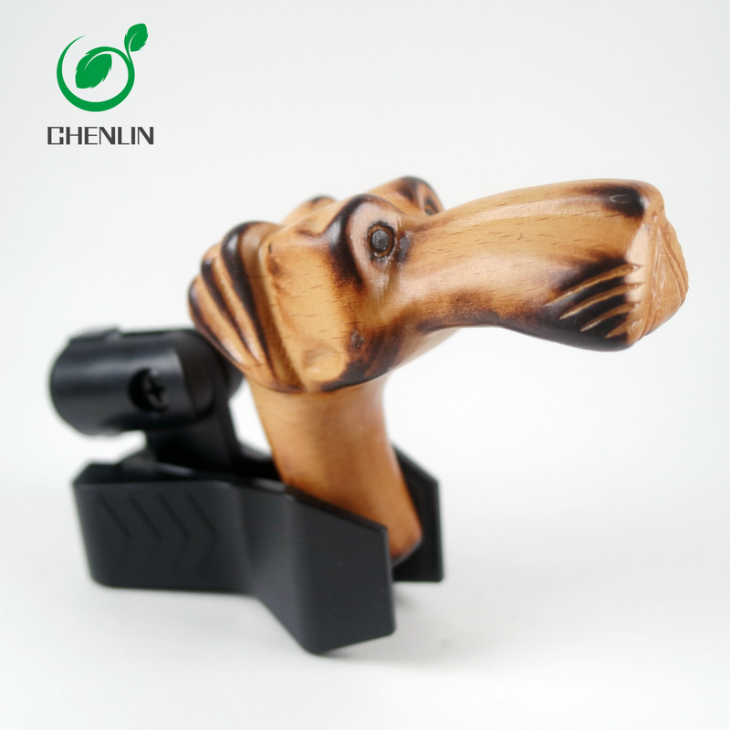 ISO9001 Fold Out Umbrella Wooden Handle , Curved Umbrella Handle Smooth Surface