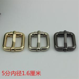 Wholesale Reversible Belt Nickel Color Metal Pin Buckle Zinc Alloy 16 MM Roller Buckle For Handbag from china suppliers