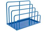 Blue 4 Wheel Board Trolley Material Handling Equipment Fabrication