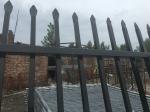 Interpon powder coated Crimped Spear Garrison Tubular Fence Panels 2100mm Height