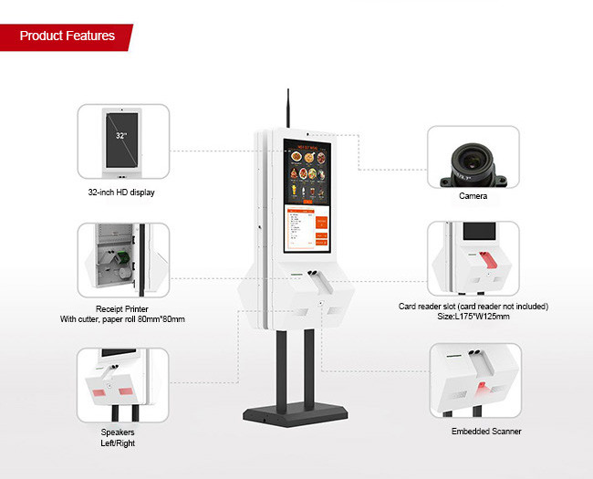 Self-Service Digital Ordering Terminal for Retail and Hospitality