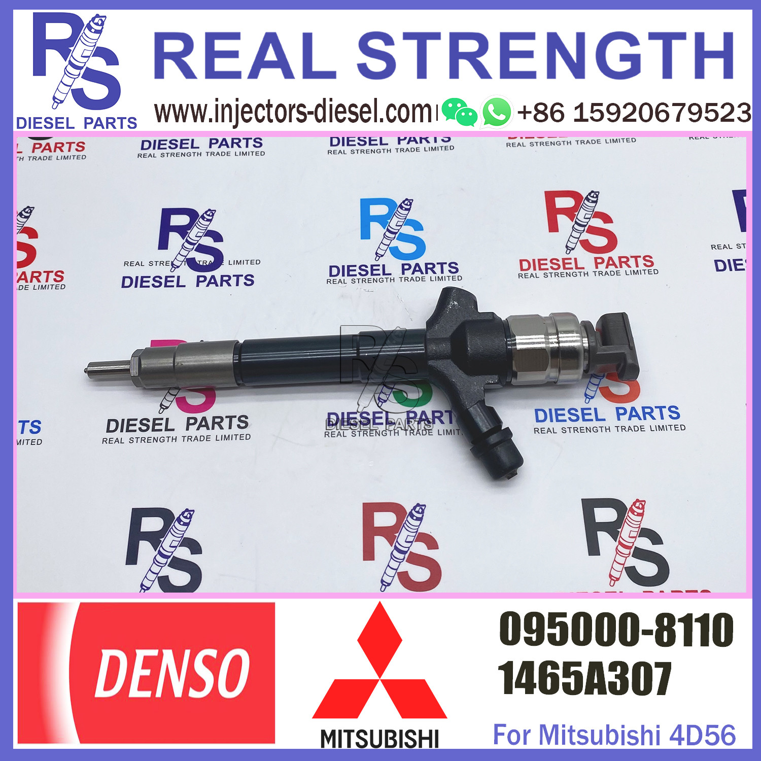 Common Rail Fuel Injector 1465A307 1465A054 095000-5760 095000-8110 for Diesel Engine 4M41