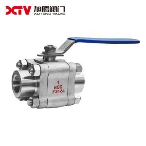 Wholesale High Pressure Female Thread Ball Valve 3PC Forged Steel Handle Function Relief Valve from china suppliers