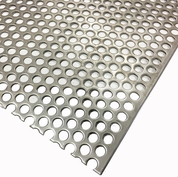 Round 2mm Hole Structured Facade Stainless Steel Punch Plate For Modern Architecture