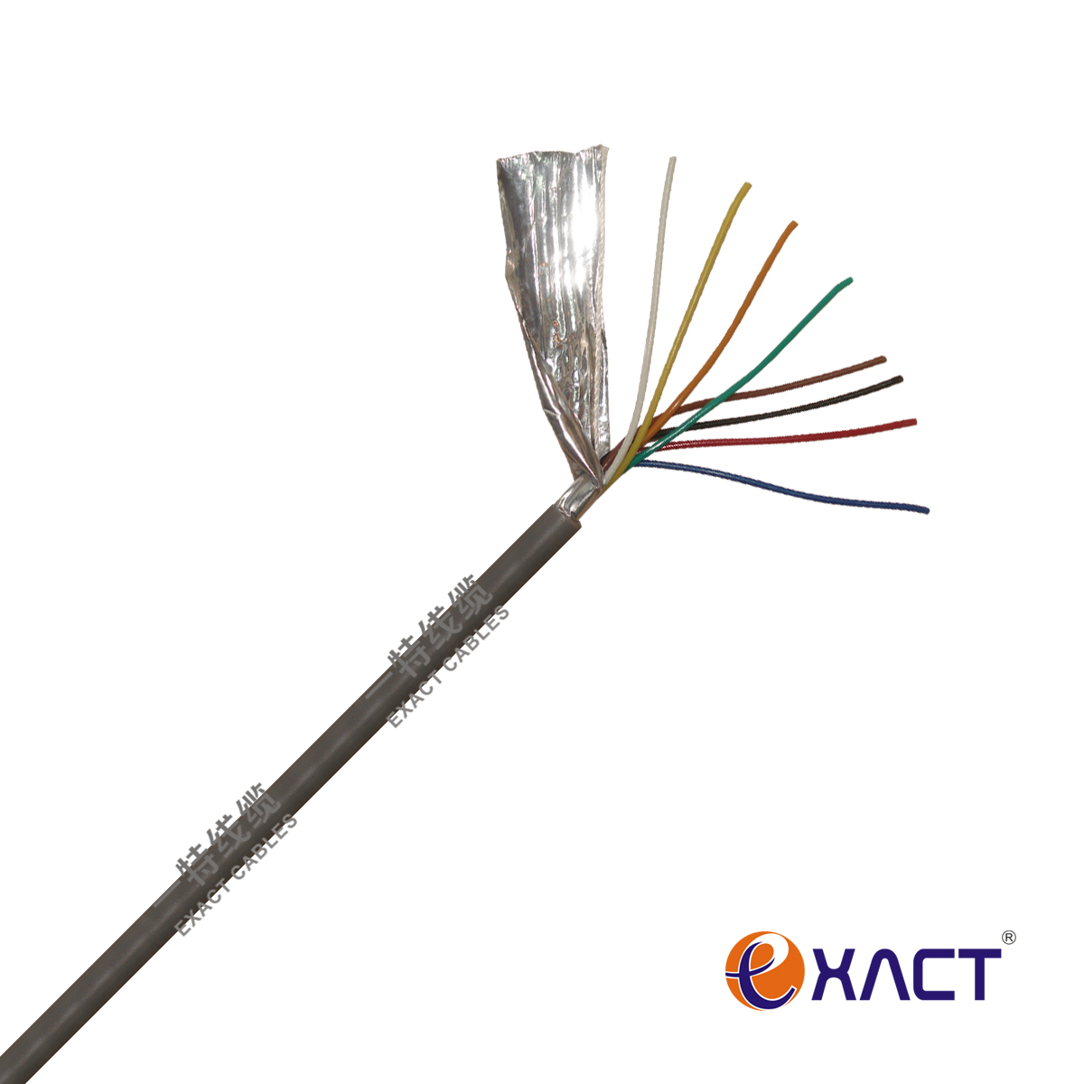 14 Cores X0.22 mm2 Shielded CCA/Tinned Copper/Copper/Stranded Solid Communication Cable