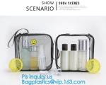 Clear Carry On Travel Toiletry Bag PVC Travel Cosmetic Makeup Bag, Outdoor