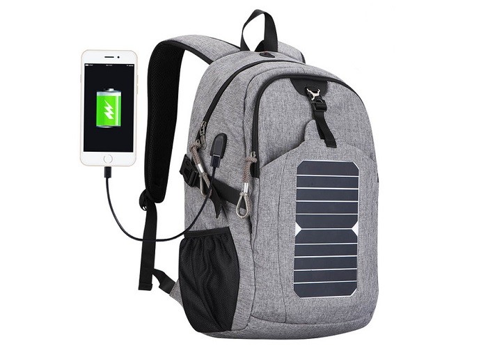 Portable Fast Charging Solar Hiking Backpack With Removable Solar Panels