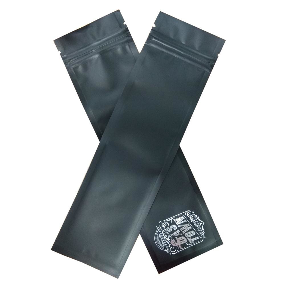custom printed OPP mylar black smell proof small plastic k bags