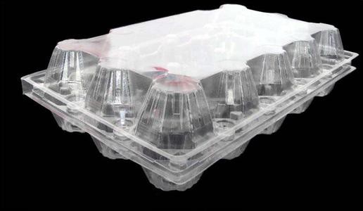Folding 0.4mm 30 Cells Plastic Blister Packaging Non Toxic Polymer Egg Holder Tray