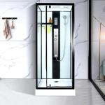 Tempered Glass Steam Shower Cubicle Steam Hydro Massage With Seat