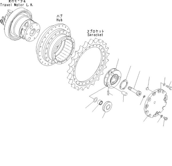 Belparts final drive D31EX-22 D37PX-22 D39EX-22 Excavator Travel Motor 706-8F